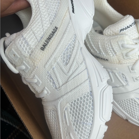 Balenciaga Phantom White Mesh Sneakers - Picture 1 of 4